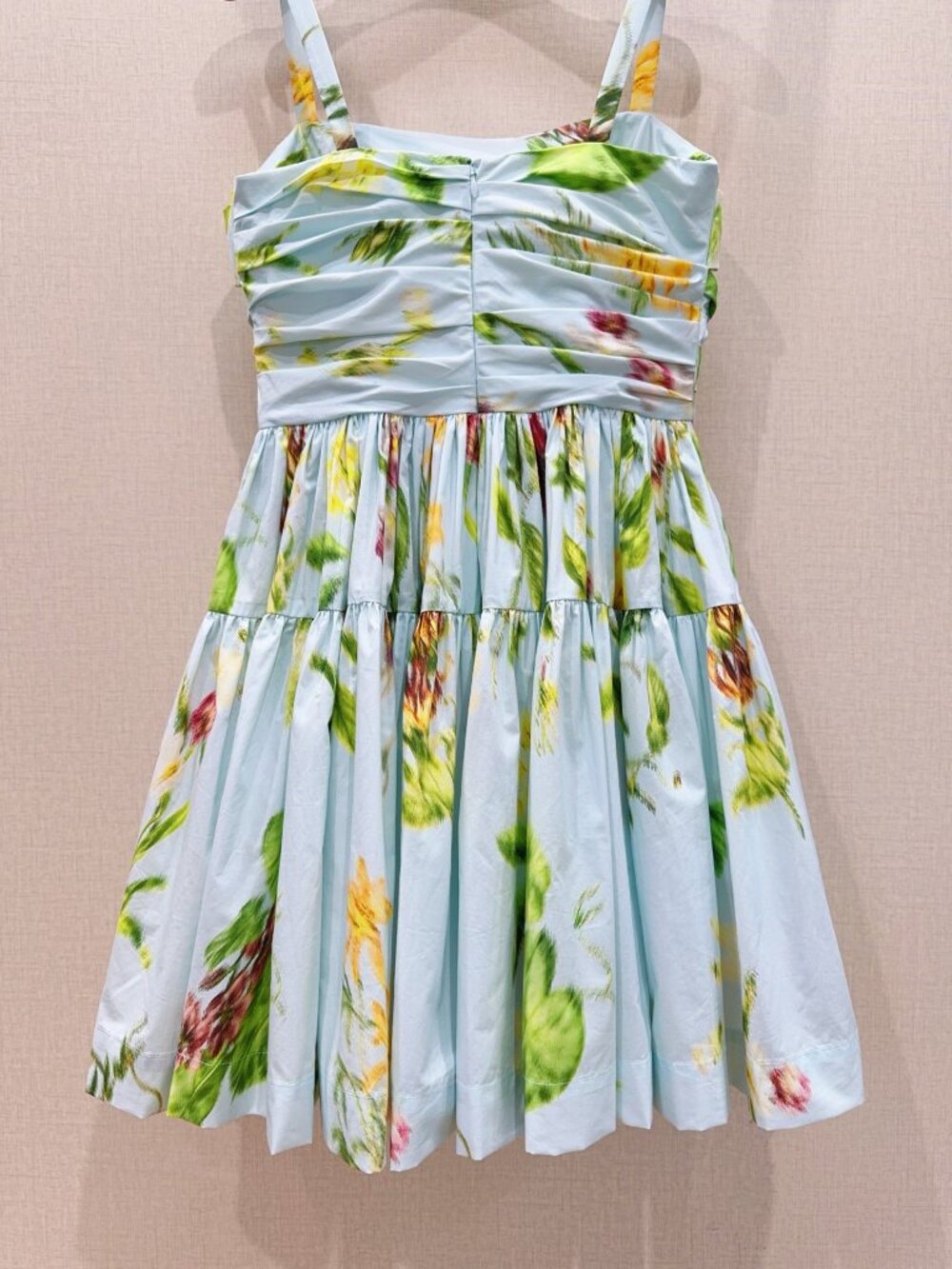 Oscar De La Renta Printed Camisole Dress - Picture 7 of 8